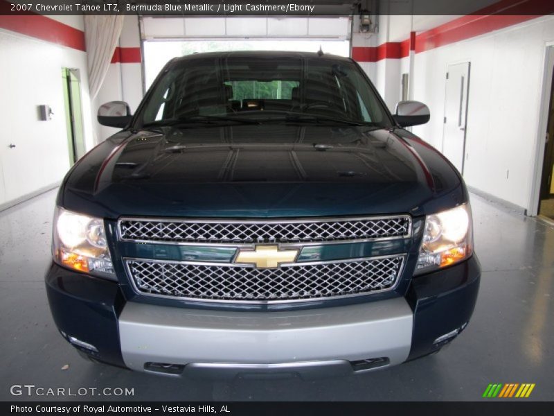 Bermuda Blue Metallic / Light Cashmere/Ebony 2007 Chevrolet Tahoe LTZ
