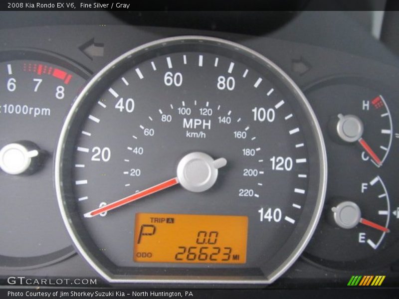 Fine Silver / Gray 2008 Kia Rondo EX V6
