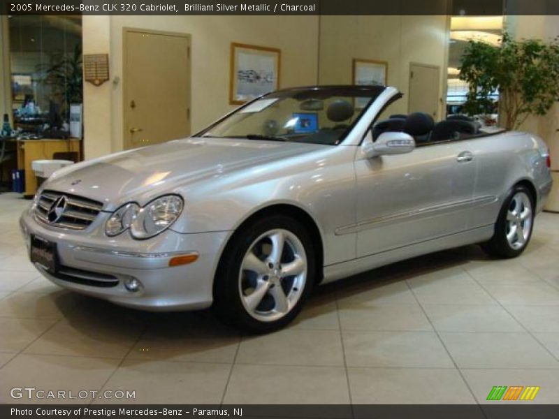 Brilliant Silver Metallic / Charcoal 2005 Mercedes-Benz CLK 320 Cabriolet
