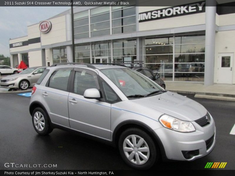 Quicksilver Metallic / Black 2011 Suzuki SX4 Crossover Technology AWD