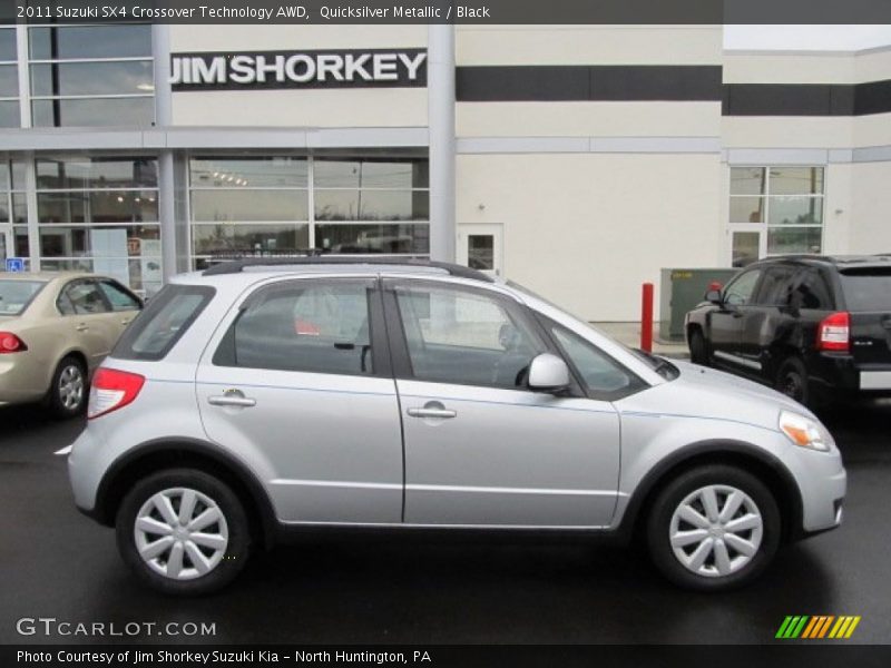 Quicksilver Metallic / Black 2011 Suzuki SX4 Crossover Technology AWD