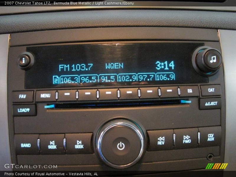 Bermuda Blue Metallic / Light Cashmere/Ebony 2007 Chevrolet Tahoe LTZ