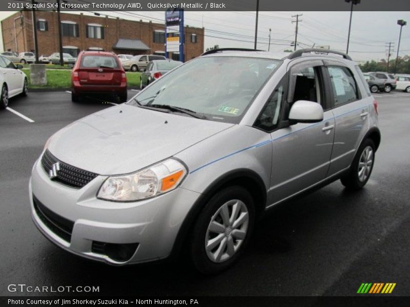 Quicksilver Metallic / Black 2011 Suzuki SX4 Crossover Technology AWD