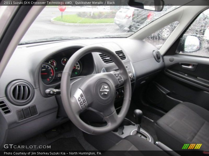 Quicksilver Metallic / Black 2011 Suzuki SX4 Crossover Technology AWD