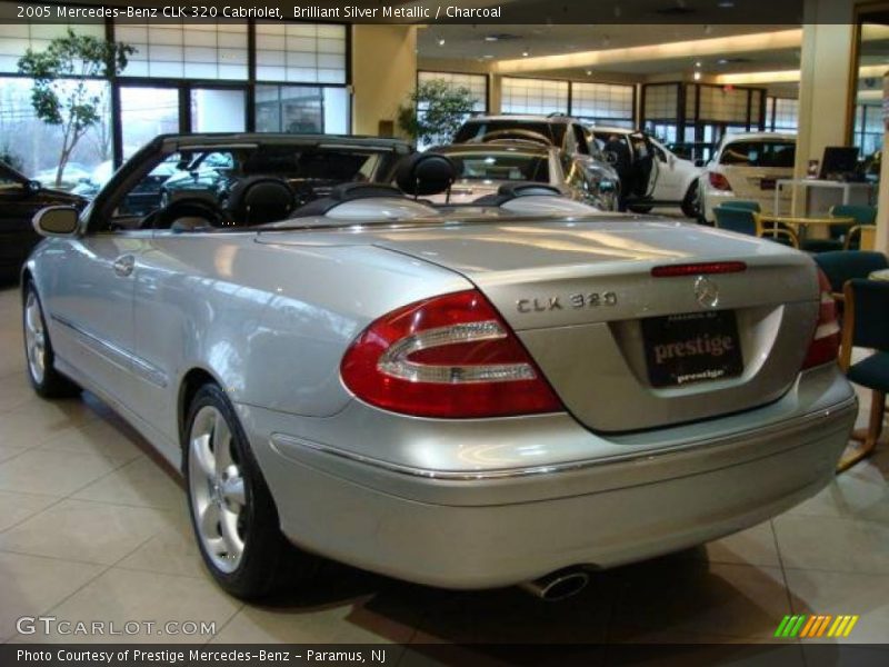 Brilliant Silver Metallic / Charcoal 2005 Mercedes-Benz CLK 320 Cabriolet