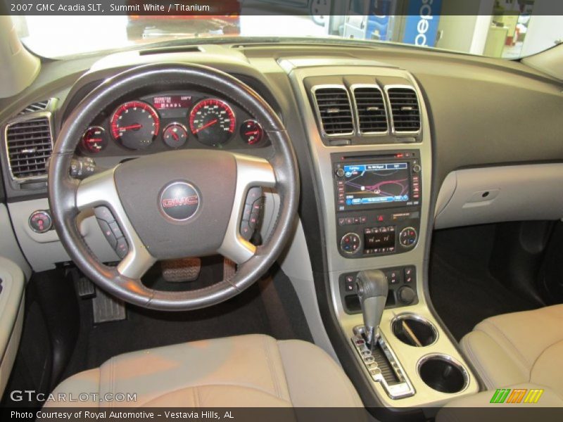 Summit White / Titanium 2007 GMC Acadia SLT