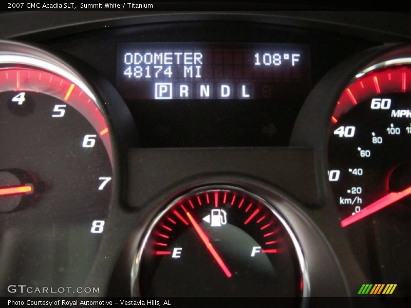 Summit White / Titanium 2007 GMC Acadia SLT