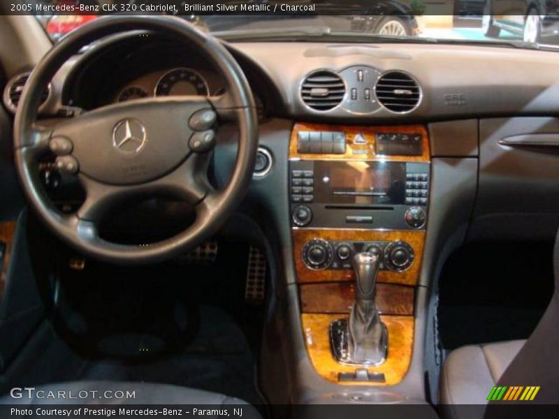 Brilliant Silver Metallic / Charcoal 2005 Mercedes-Benz CLK 320 Cabriolet