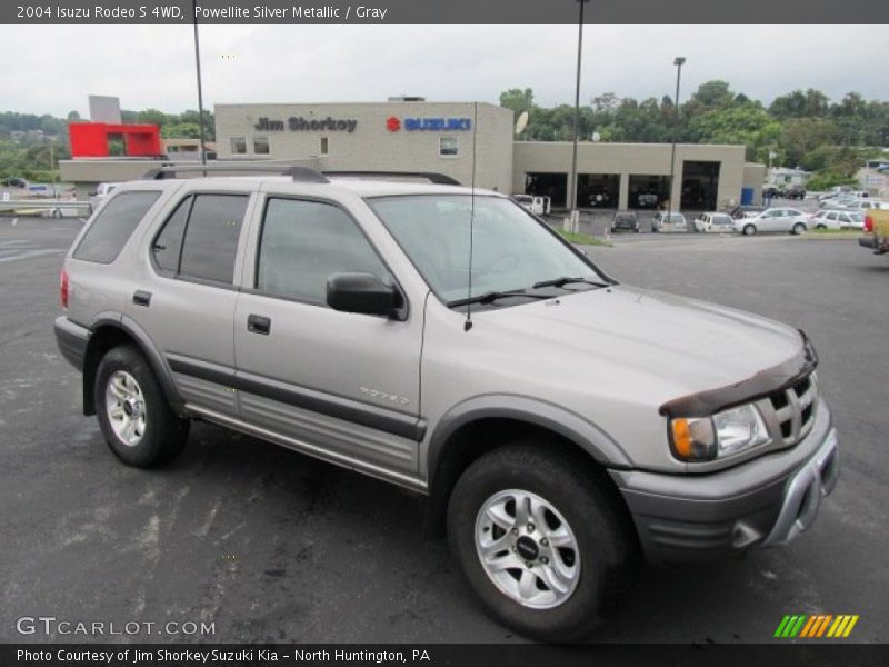 Powellite Silver Metallic / Gray 2004 Isuzu Rodeo S 4WD
