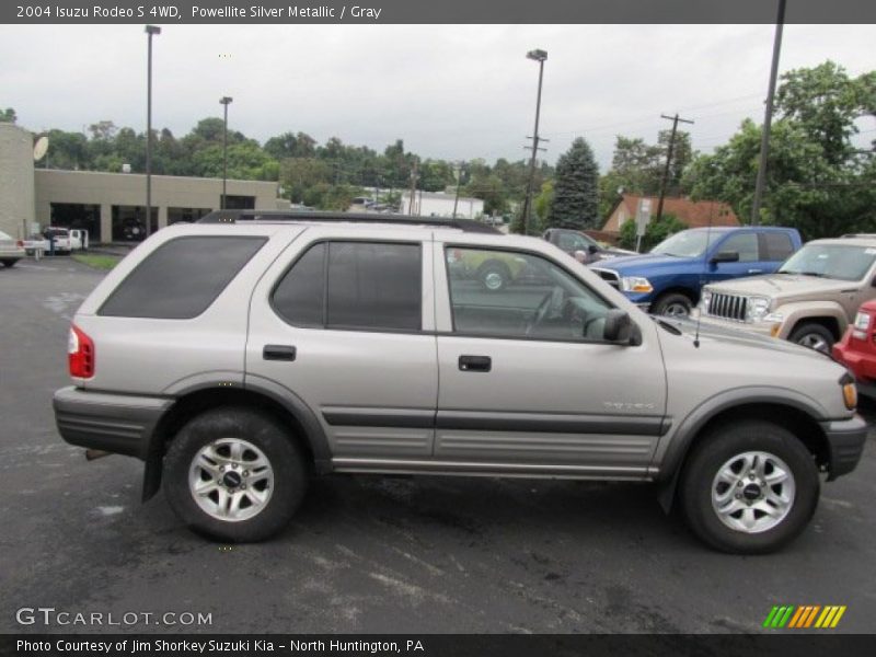 Powellite Silver Metallic / Gray 2004 Isuzu Rodeo S 4WD