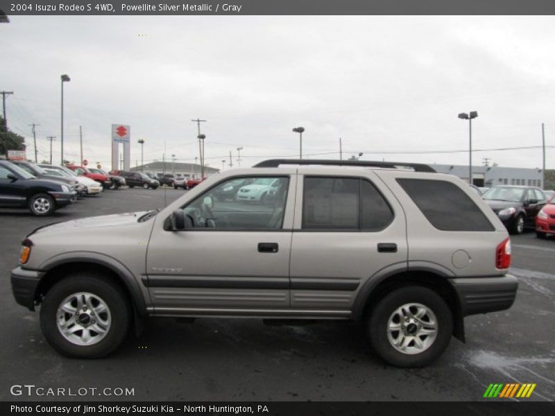 Powellite Silver Metallic / Gray 2004 Isuzu Rodeo S 4WD