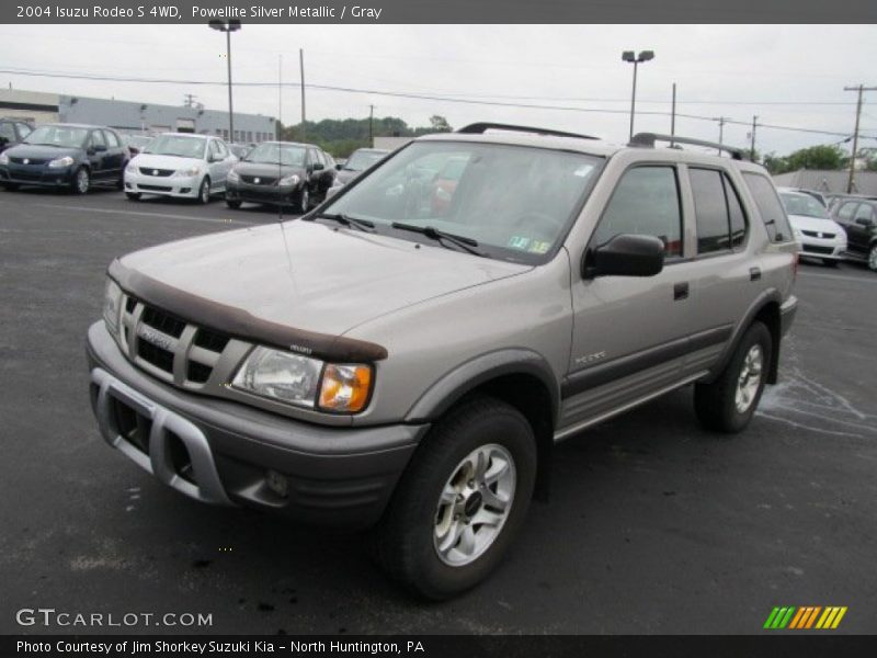 Powellite Silver Metallic / Gray 2004 Isuzu Rodeo S 4WD