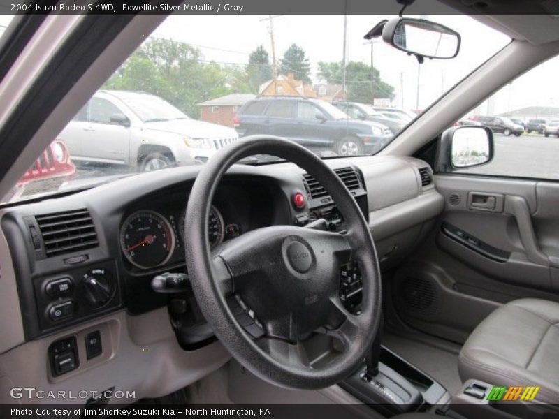 Powellite Silver Metallic / Gray 2004 Isuzu Rodeo S 4WD