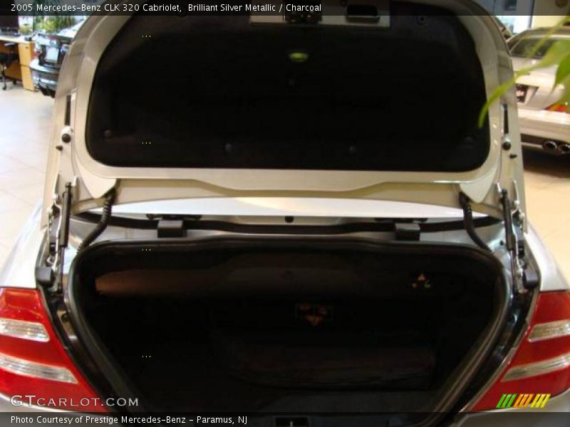 Brilliant Silver Metallic / Charcoal 2005 Mercedes-Benz CLK 320 Cabriolet