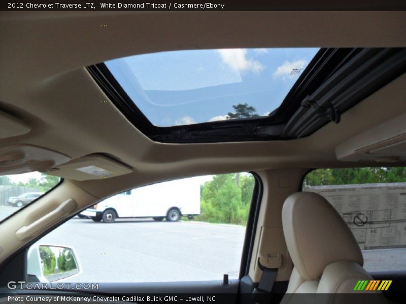 White Diamond Tricoat / Cashmere/Ebony 2012 Chevrolet Traverse LTZ