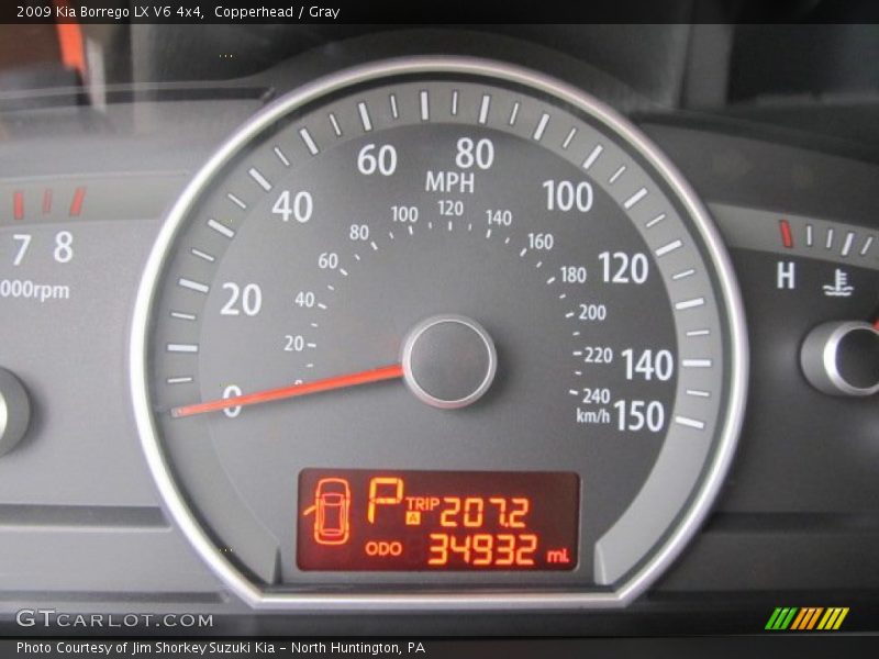 Copperhead / Gray 2009 Kia Borrego LX V6 4x4