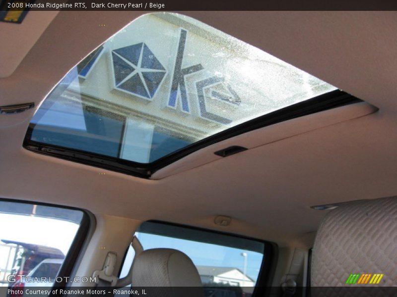 Dark Cherry Pearl / Beige 2008 Honda Ridgeline RTS