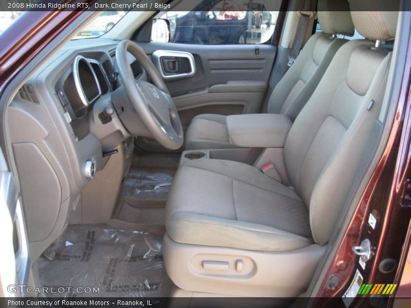 Dark Cherry Pearl / Beige 2008 Honda Ridgeline RTS