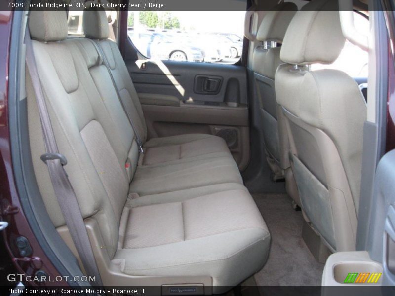 Dark Cherry Pearl / Beige 2008 Honda Ridgeline RTS