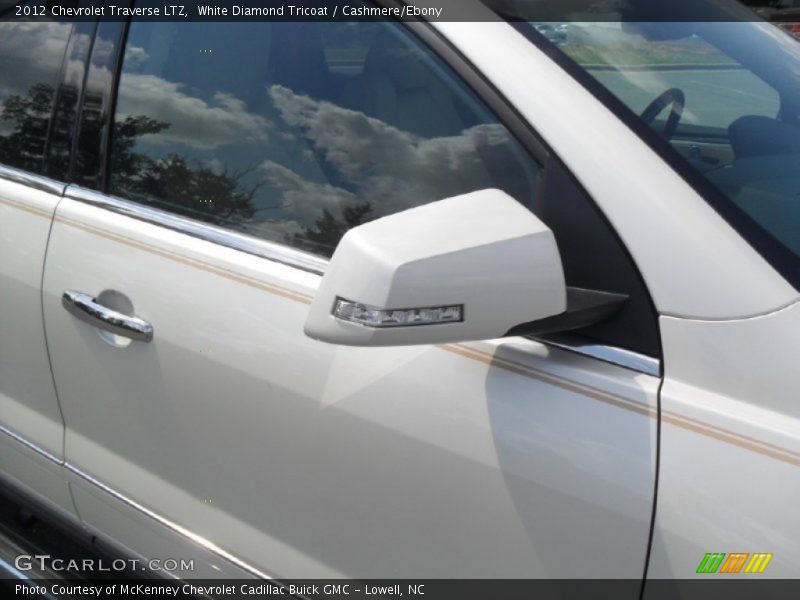 White Diamond Tricoat / Cashmere/Ebony 2012 Chevrolet Traverse LTZ