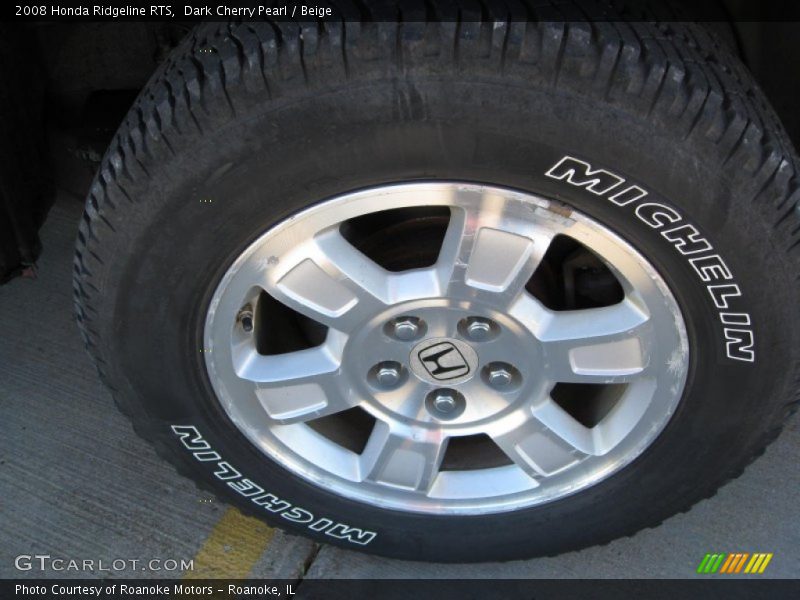 Dark Cherry Pearl / Beige 2008 Honda Ridgeline RTS