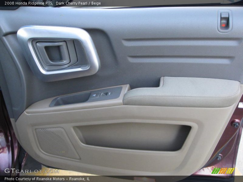 Dark Cherry Pearl / Beige 2008 Honda Ridgeline RTS