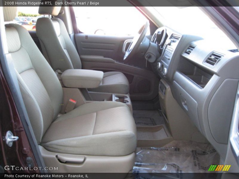 Dark Cherry Pearl / Beige 2008 Honda Ridgeline RTS