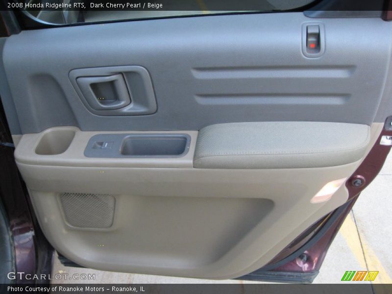 Dark Cherry Pearl / Beige 2008 Honda Ridgeline RTS