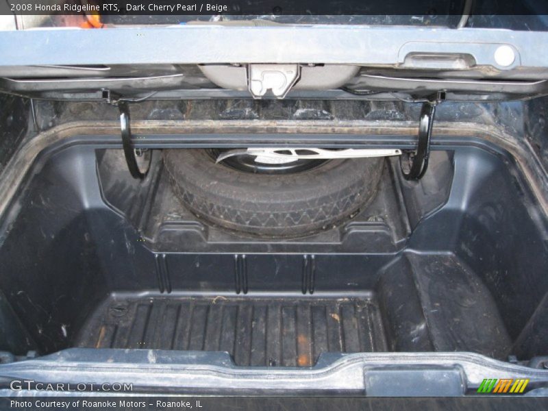 Dark Cherry Pearl / Beige 2008 Honda Ridgeline RTS