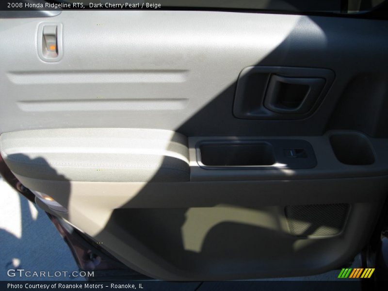 Dark Cherry Pearl / Beige 2008 Honda Ridgeline RTS