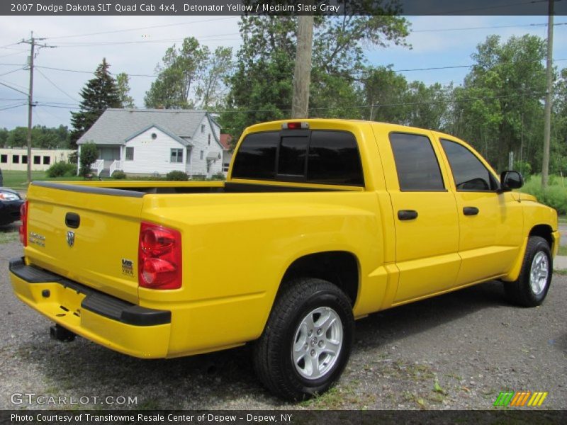  2007 Dakota SLT Quad Cab 4x4 Detonator Yellow