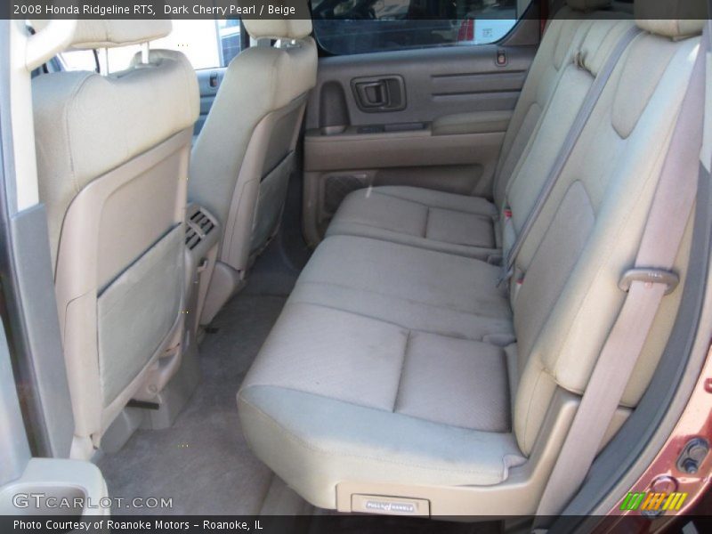 Dark Cherry Pearl / Beige 2008 Honda Ridgeline RTS