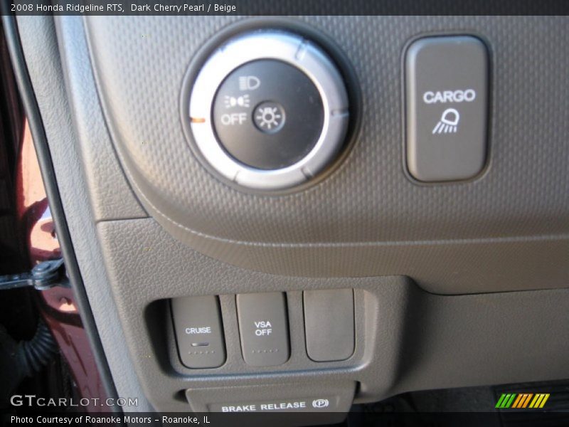 Dark Cherry Pearl / Beige 2008 Honda Ridgeline RTS