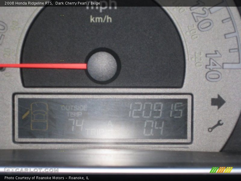 Dark Cherry Pearl / Beige 2008 Honda Ridgeline RTS