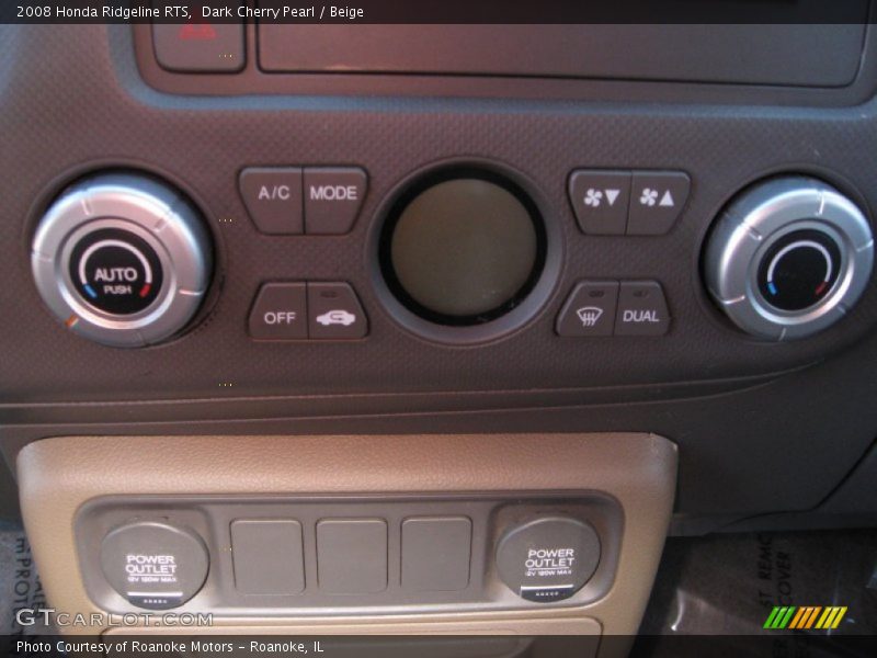 Dark Cherry Pearl / Beige 2008 Honda Ridgeline RTS