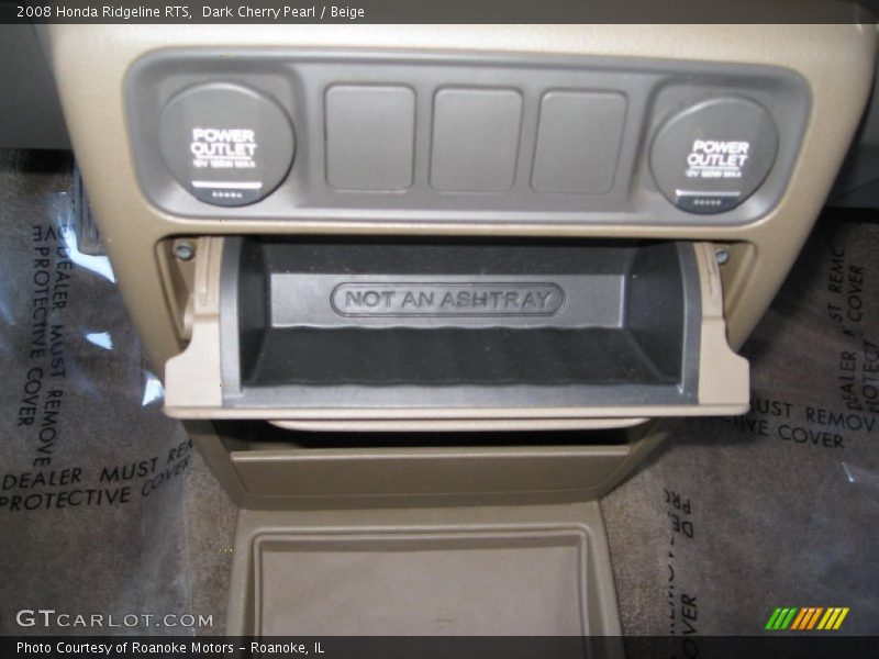 Dark Cherry Pearl / Beige 2008 Honda Ridgeline RTS