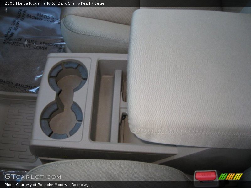 Dark Cherry Pearl / Beige 2008 Honda Ridgeline RTS