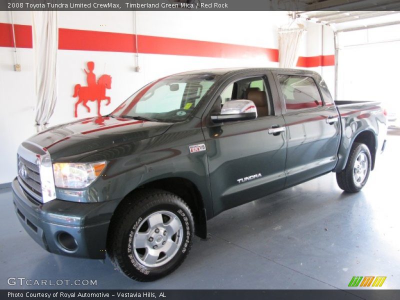 Timberland Green Mica / Red Rock 2008 Toyota Tundra Limited CrewMax
