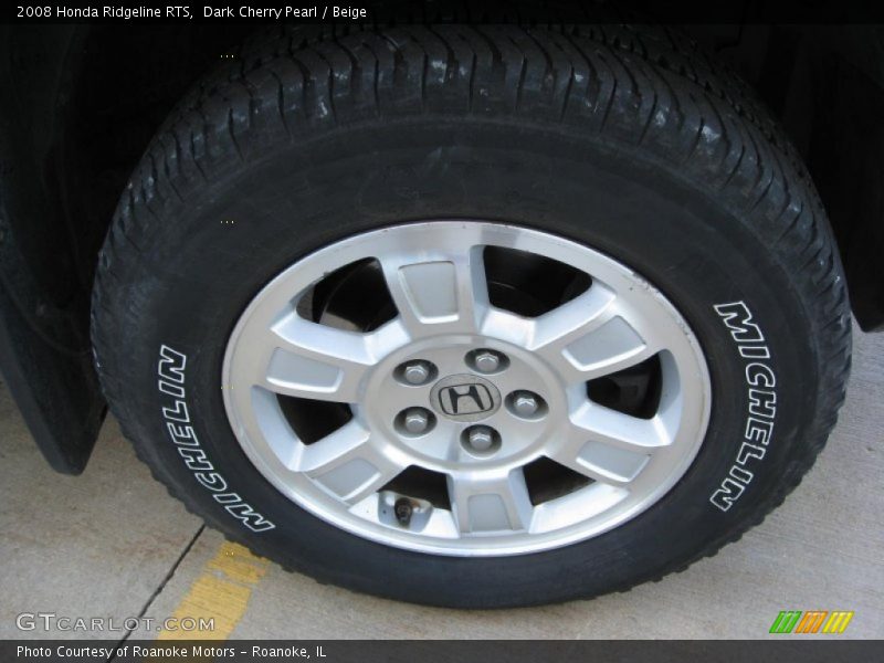 Dark Cherry Pearl / Beige 2008 Honda Ridgeline RTS