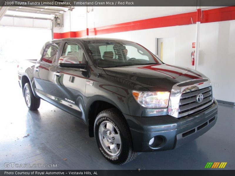 Timberland Green Mica / Red Rock 2008 Toyota Tundra Limited CrewMax