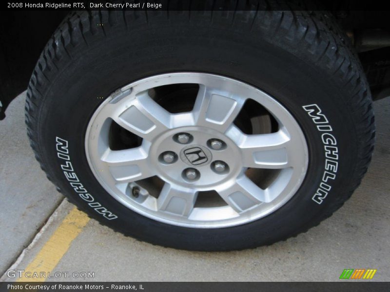 Dark Cherry Pearl / Beige 2008 Honda Ridgeline RTS