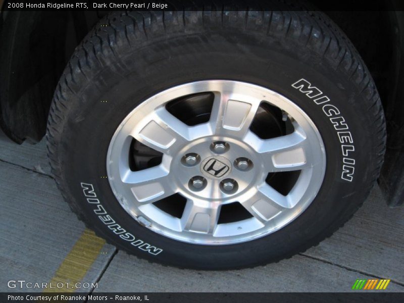 Dark Cherry Pearl / Beige 2008 Honda Ridgeline RTS