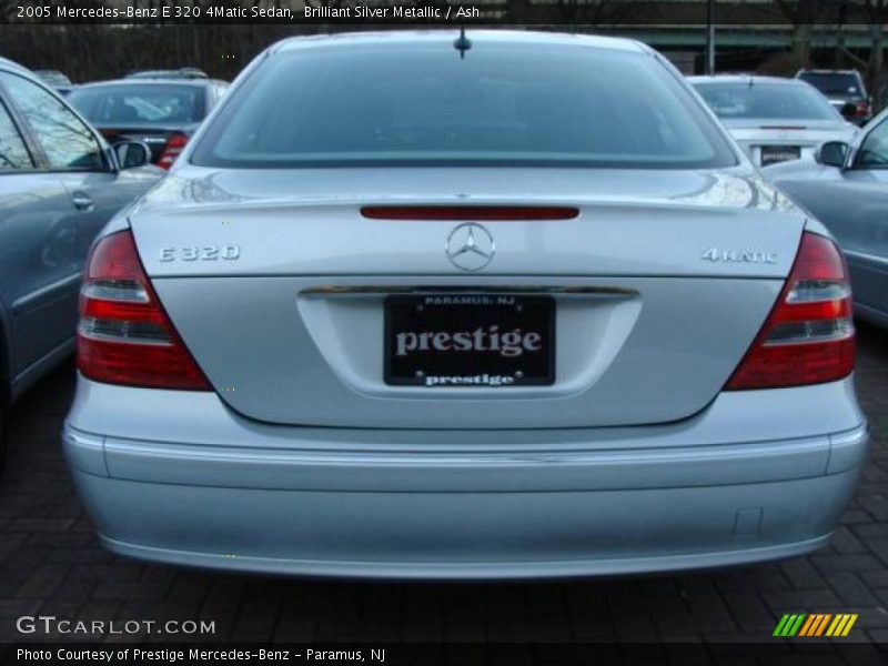 Brilliant Silver Metallic / Ash 2005 Mercedes-Benz E 320 4Matic Sedan