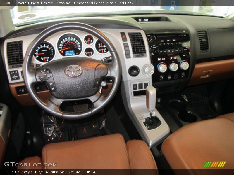 Timberland Green Mica / Red Rock 2008 Toyota Tundra Limited CrewMax