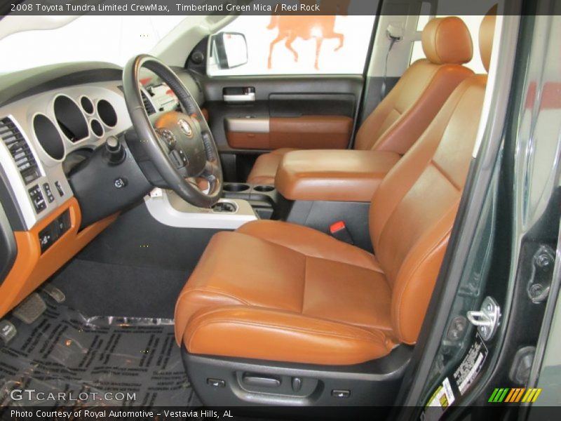 Timberland Green Mica / Red Rock 2008 Toyota Tundra Limited CrewMax
