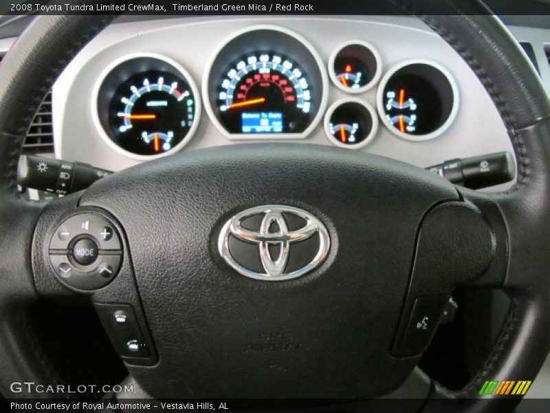 Timberland Green Mica / Red Rock 2008 Toyota Tundra Limited CrewMax