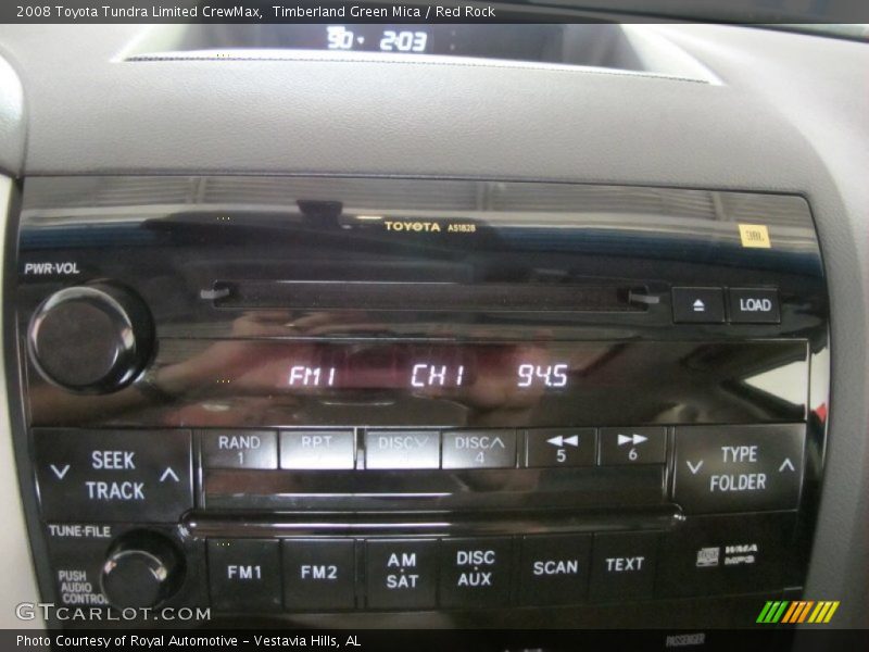 Timberland Green Mica / Red Rock 2008 Toyota Tundra Limited CrewMax