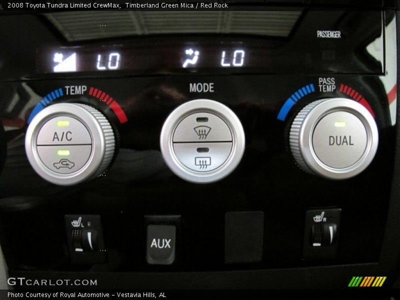 Timberland Green Mica / Red Rock 2008 Toyota Tundra Limited CrewMax