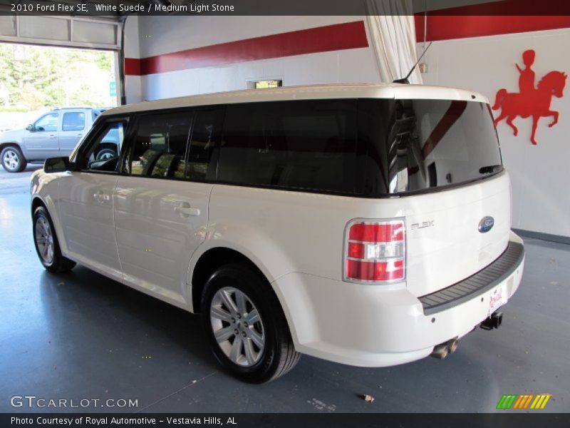 White Suede / Medium Light Stone 2010 Ford Flex SE