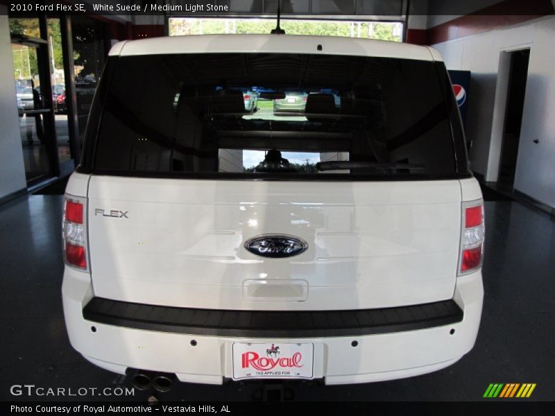 White Suede / Medium Light Stone 2010 Ford Flex SE